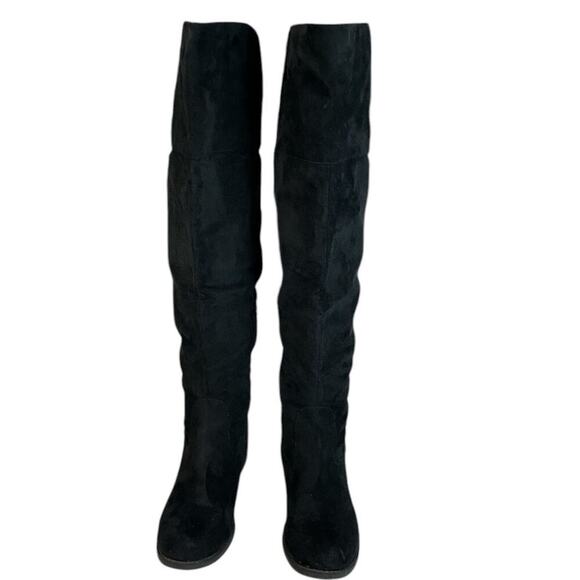 American Rag Cie Boots Womens Size 7.5 Adarra Over the Knee Tall Riding Black - Picture 5 of 16